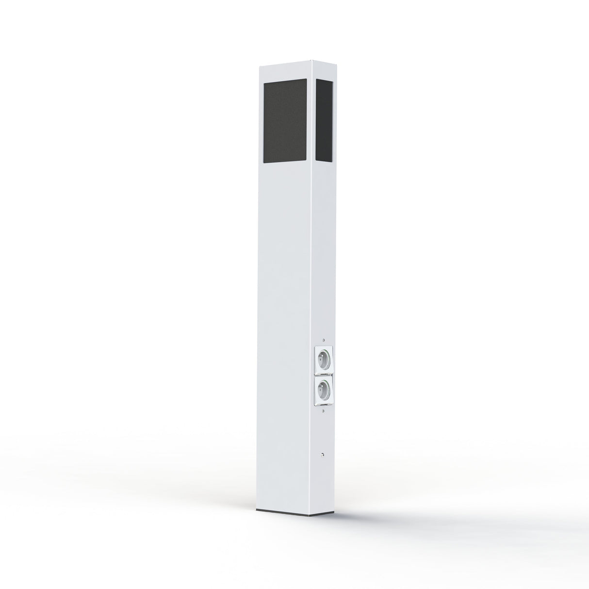 Borne Brick² N°4 PMMA noir prise Blanc pur 101 108012101