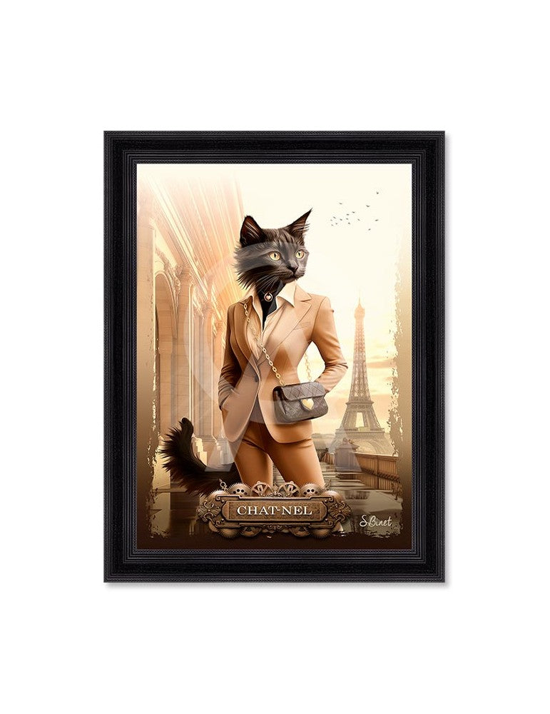 CHAT-NEL by SYLVAIN BINET 62X82