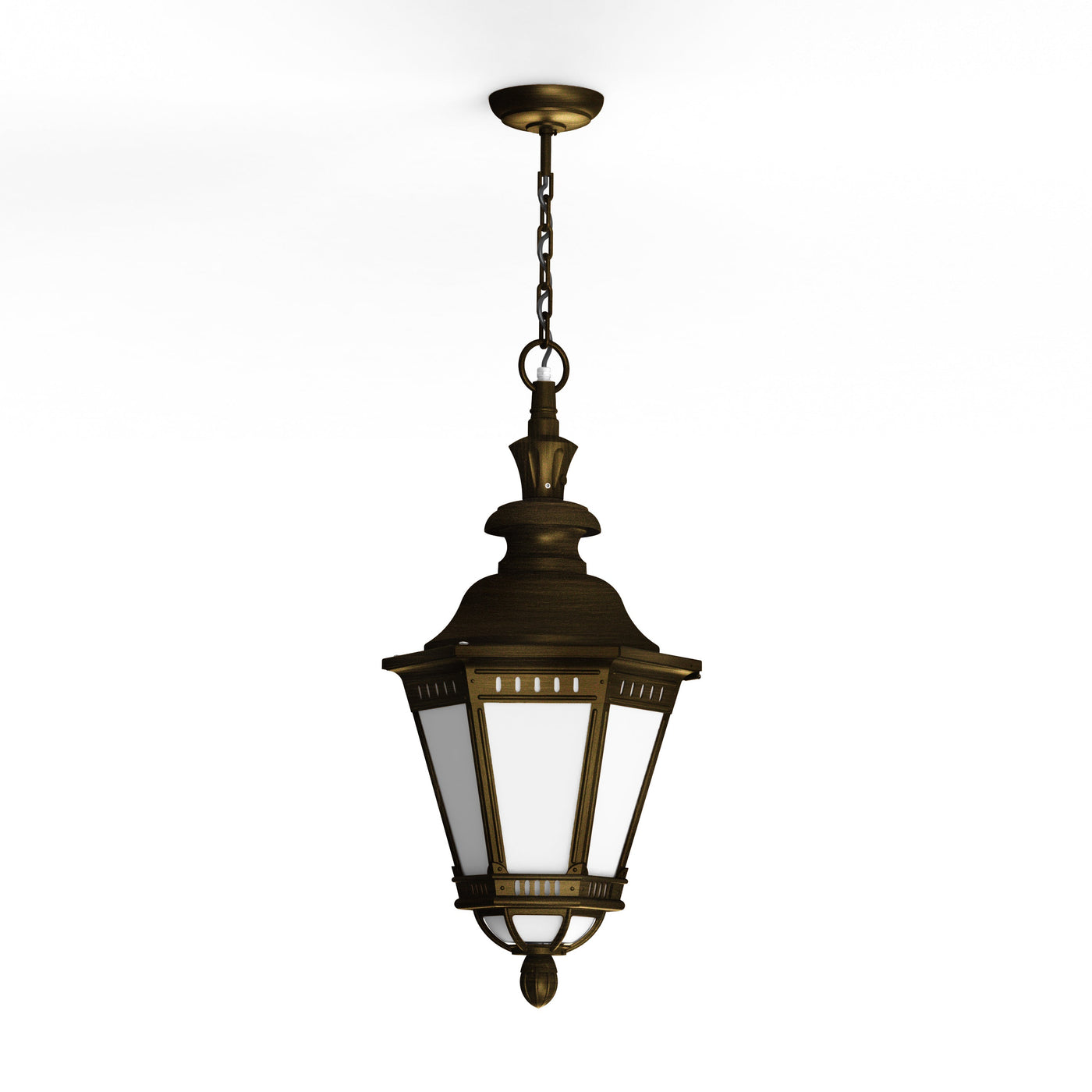 Suspension Citadelle N°1 LED 35W 3000°K Patine dorée 009 116103009