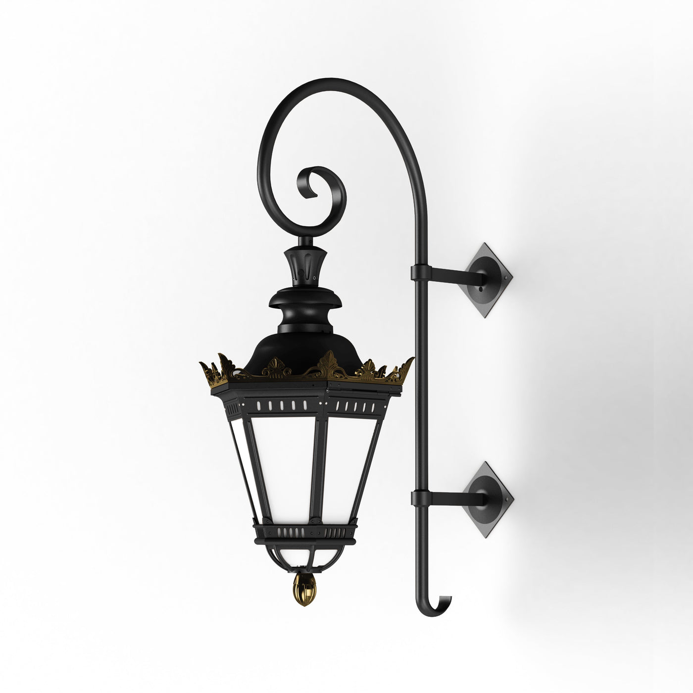 Applique Citadelle avec couronne N°3 LED 35W 3000°K Noir 000 116124000