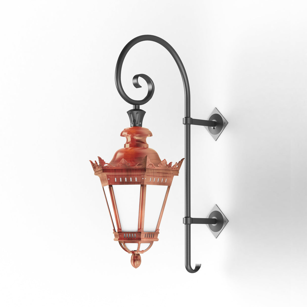 Applique Citadelle avec couronne N°3 LED 35W 3000°K Cuivre 083 116124083