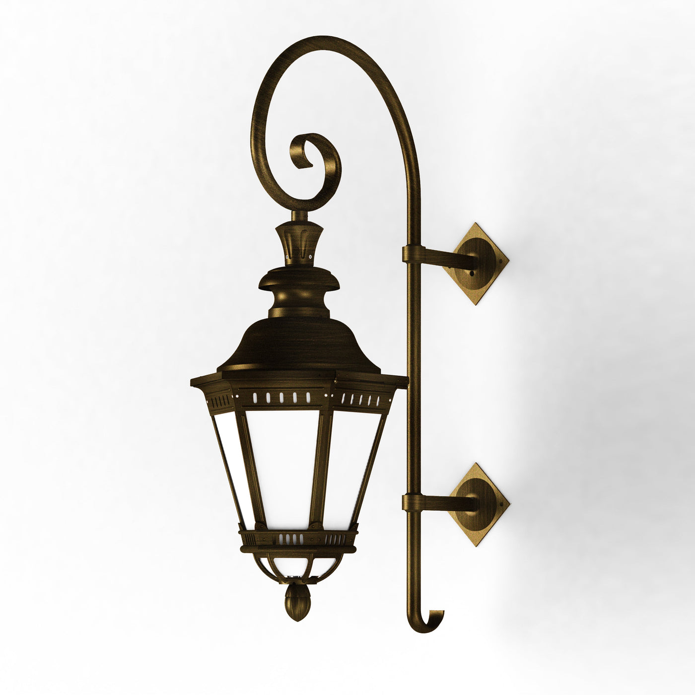 Applique Citadelle N°3 LED 35W 2700°K Patine dorée 009 116223009