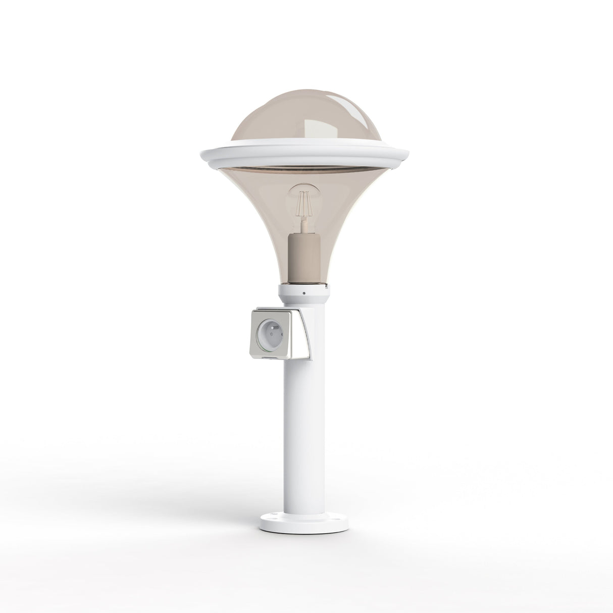 Borne Dallas N°7 prise type J fume Blanc 001 119010001-ch