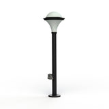 Borne Dallas N°8 prise type F opale Noir foncé 000 119012000-sk