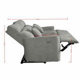 Fauteuil PRAGA 3 Places Electrique gris CASA THAI 4583