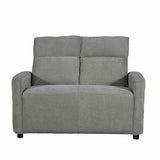 Fauteuil PRAGA 2 Places Fixe gris CASA THAI 4582