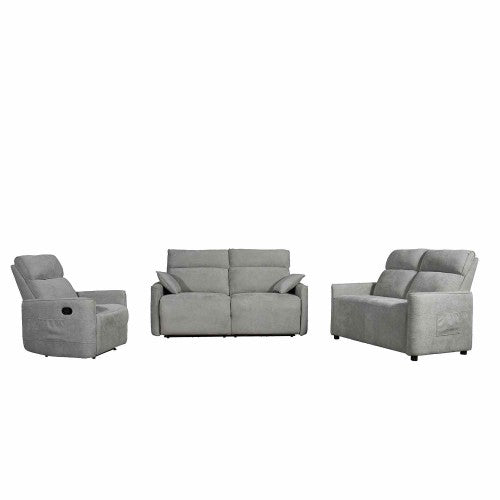 Fauteuil PRAGA 2 Places Fixe gris CASA THAI 4582