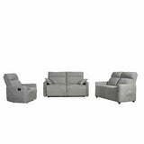 Fauteuil PRAGA 2 Places Fixe gris CASA THAI 4582