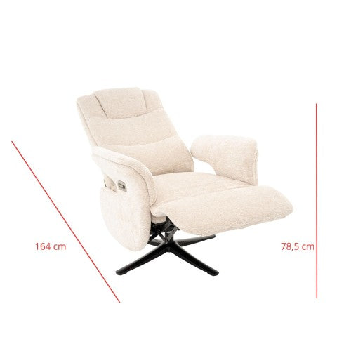 Fauteuil MALTA Relax sable CASA THAI 4590