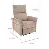 Fauteuil OLAF Relax marron CASA THAI 4591