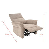 Fauteuil OLAF Relax marron CASA THAI 4591