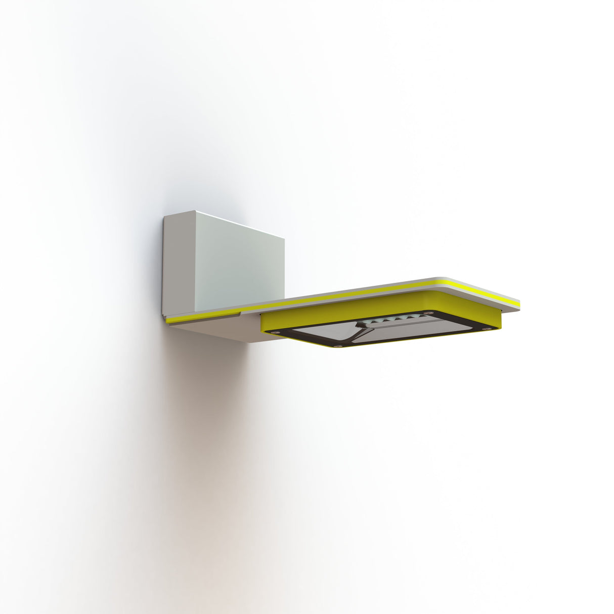 Applique Hector N°1 LED sym 26W 3000K Jaune souffre 068 support Gris 105 182201068