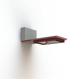 Applique Hector N°1 LED asym 35W 3000K 1-10V Rouge 056 support Gris 105 182204056