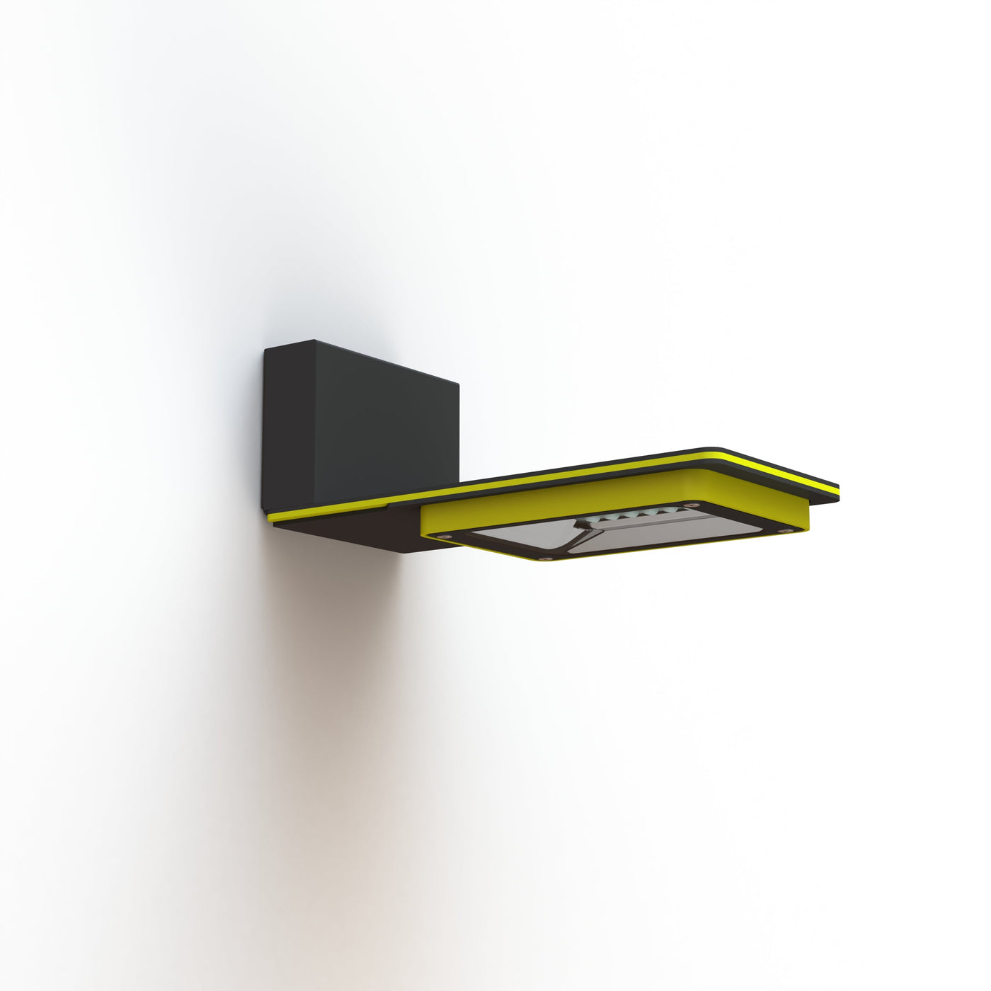 Applique Hector N°1 LED sym 26W 3000K Jaune souffre 068 support Gris noir 107 182301068