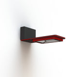 Applique Hector N°1 LED asym 26W 3000K Rouge signalisation 056 support Gris 107 182302056