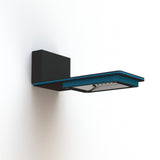 Applique Hector N°1 LED sym 35W 3000K 1-10V Bleu azur mat 134 support Gris 107 182303134