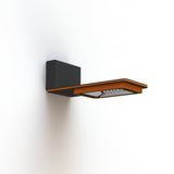 Applique Hector N°1 LED sym 35W 3000K Dali Orangé pur 014 support Gris noir 107 182305014