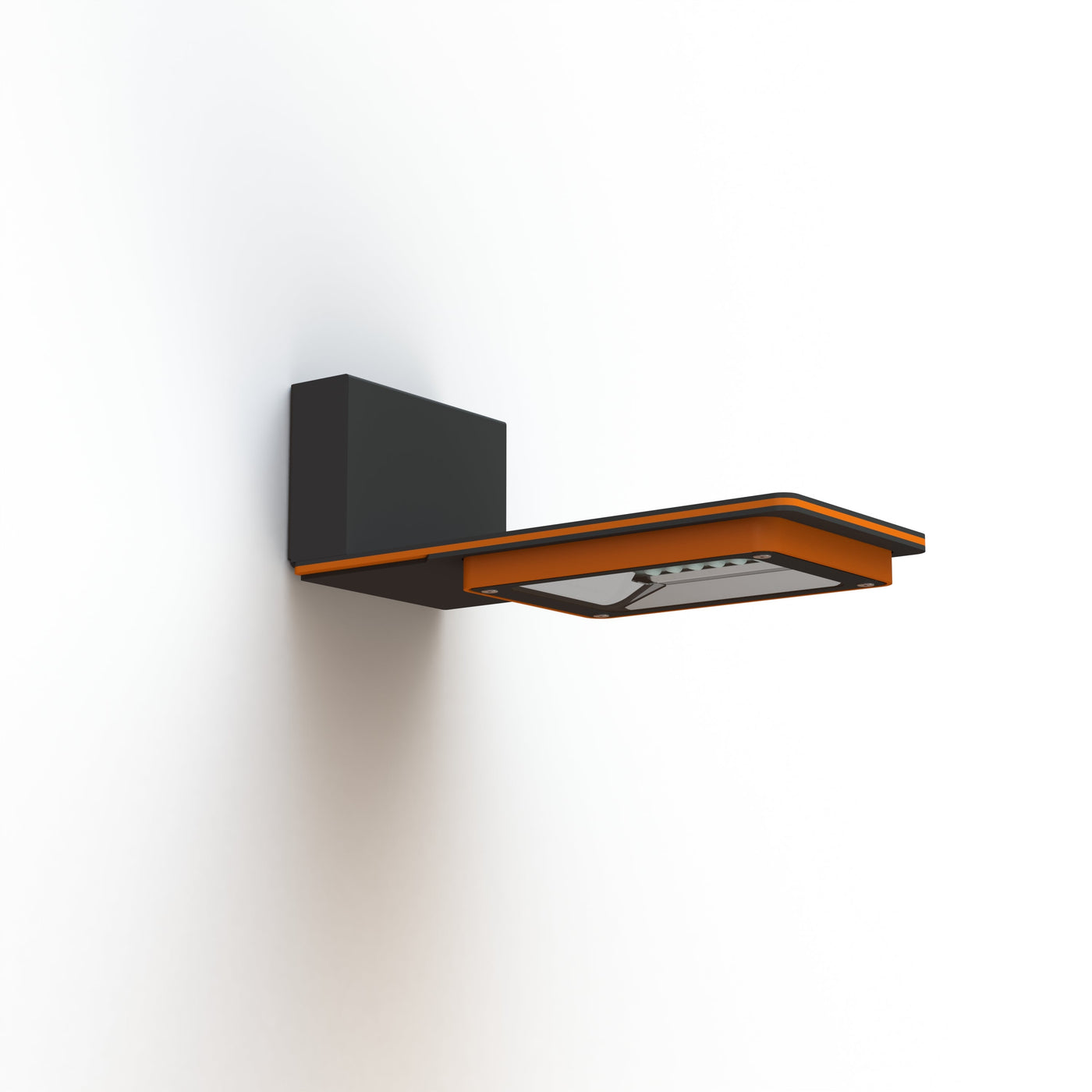 Applique Hector N°1 LED Sym 35W 2700K Dali Orangé pur 014, Support Gris 107 182335014