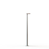 Lampadaire Hector N°2 LED Sym 26W 2700K Orangé pur 014, Support Gris 105 182237014