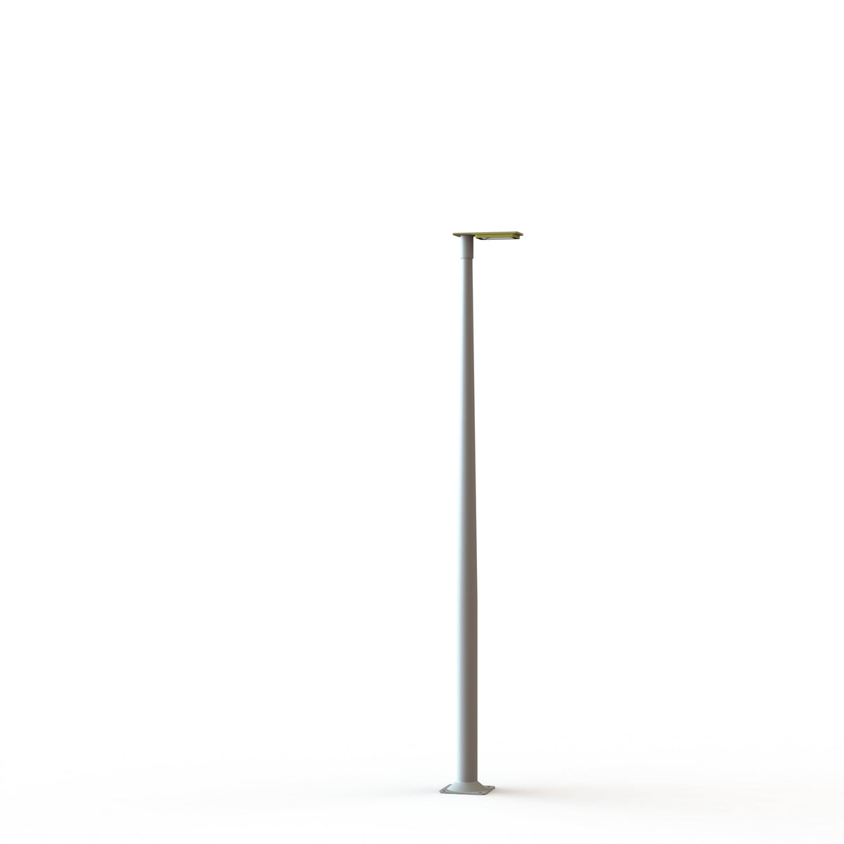 Lampadaire Hector N°2 LED asym 26W 3000K Jaune soufre 068 support Gris 105 182214068