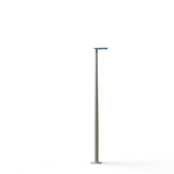 Lampadaire Hector N°2 LED Sym 32W 2700K 1-10V Bleu 134, Support Gris 105 182239134
