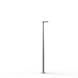 Lampadaire Hector N°2 LED sym 32W 3000K Dali Rouge 056 support Gris 105 182217056