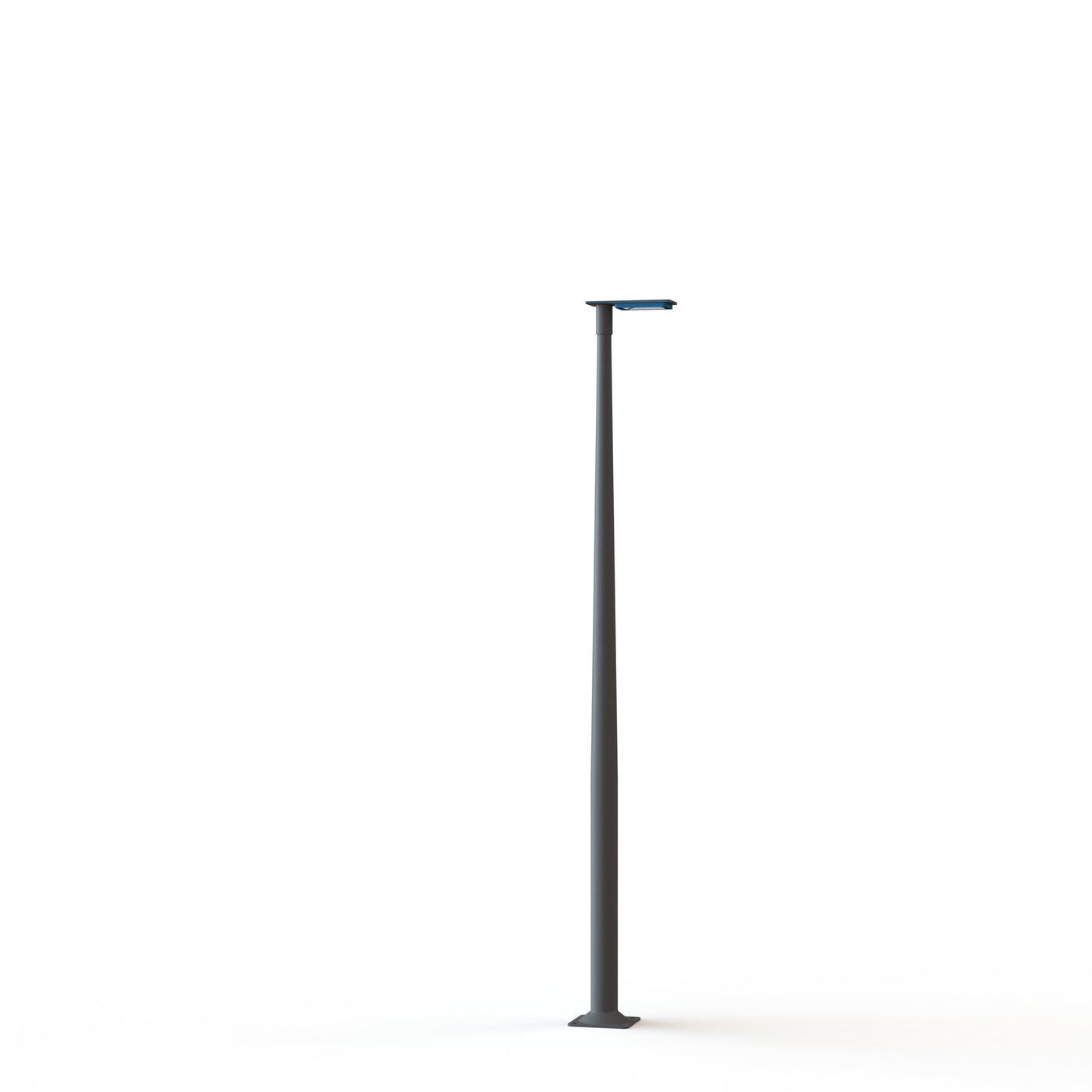 Lampadaire Hector N°2 LED sym 26W 3000K Bleu azur mat 134 support Gris noir 107 182313134