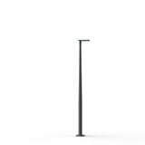 Lampadaire Hector N°2 LED sym 35W 3000K 1-10V Bleu azur mat 134 support Gris 107 182315134