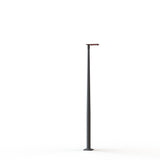 Lampadaire Hector N°2 LED asym 35W 3000K Dali Rouge 056 support Gris 107 182318056
