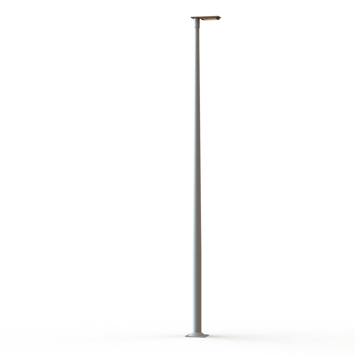 Lampadaire Hector N°3 LED sym 32W 3000K 1-10V Orangé pur 014 support Gris 105 182221014