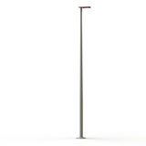 Lampadaire Hector N°3 LED sym 32W 3000K Dali Rouge 056 support Gris 105 182223056