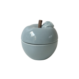 Bougie "POMME" gris bleu senteur Jasmin 018133