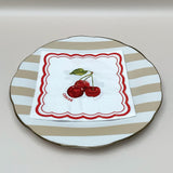 Set de 4 assiettes plate "TRATTORIA" beige D26,7cm 017897