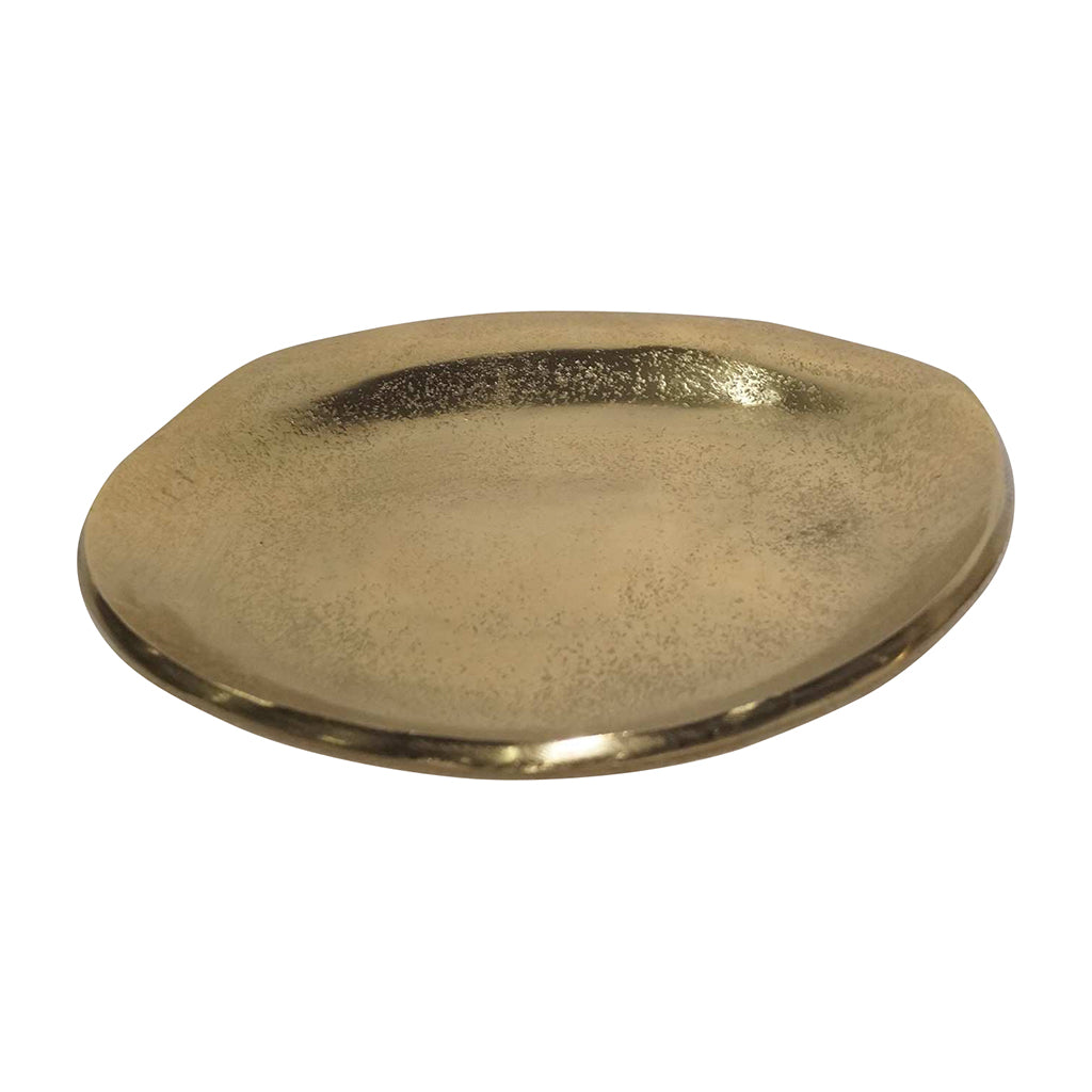 Coupelle "JULIETTE" rond GM dorée D23 H2cm 017257