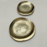 Coupelle "JULIETTE" rond GM dorée D23 H2cm 017257
