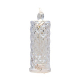 Déco Lot de 3 bougies  LED facette D5,3cm H15,5cm 016244