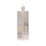 Déco Lot de 3 bougies  LED strié D5,3cm H15,5cm 016243
