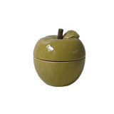 Bougie "POMME" kaki senteur vanille 018127