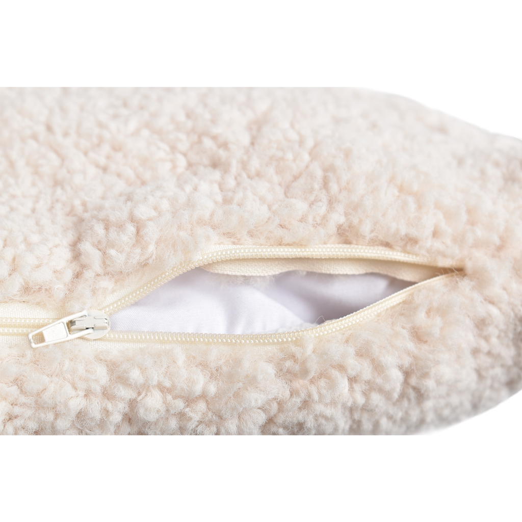 Coussin Gabriel DOUDOU naturel blanc 40 cm x40 cm 013529
