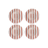 Set de 4 assiettes dessert "TRATTORIA" rose D19cm 017785