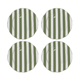 Set de 4 assiettes plate "TRATTORIA" kaki D26,7cm 017782
