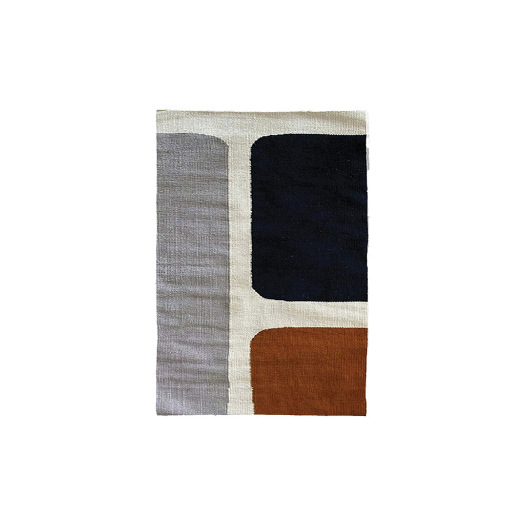 Tapis coton "WIZZ" rouille 60x90cm  015706