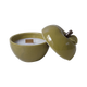 Bougie "POMME" kaki senteur vanille 018127