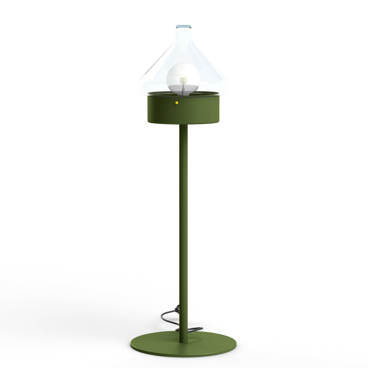 Luminaire mobile La Hutte N°3 prise type J Vert fougère 109 166003109-ch