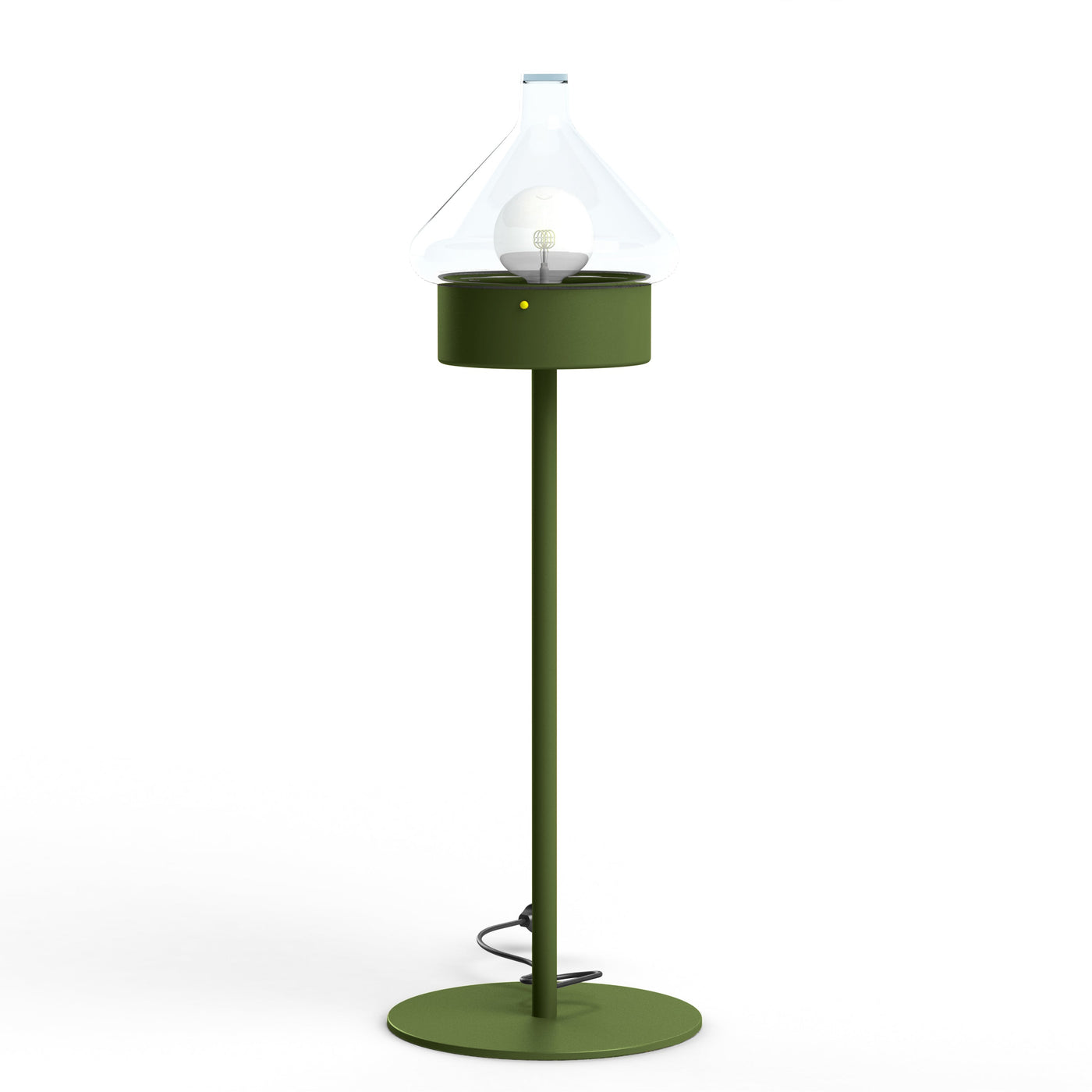 Luminaire mobile La Hutte N°3 prise type J Vert fougère 109 166003109-ch