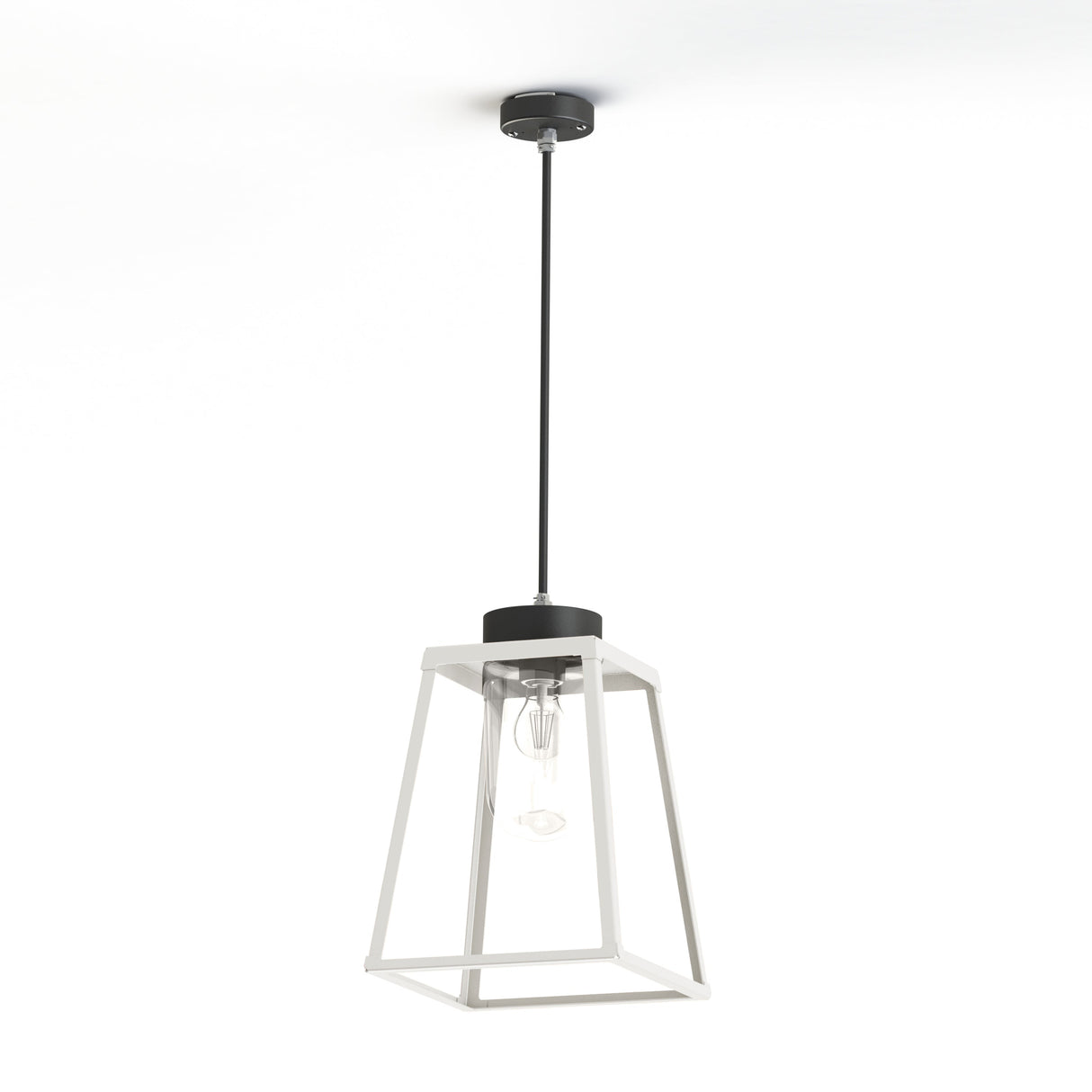 Suspension Lampiok 2 N°2 diffuseur clair Blanc pur 101 - Gris noir 107 178003101