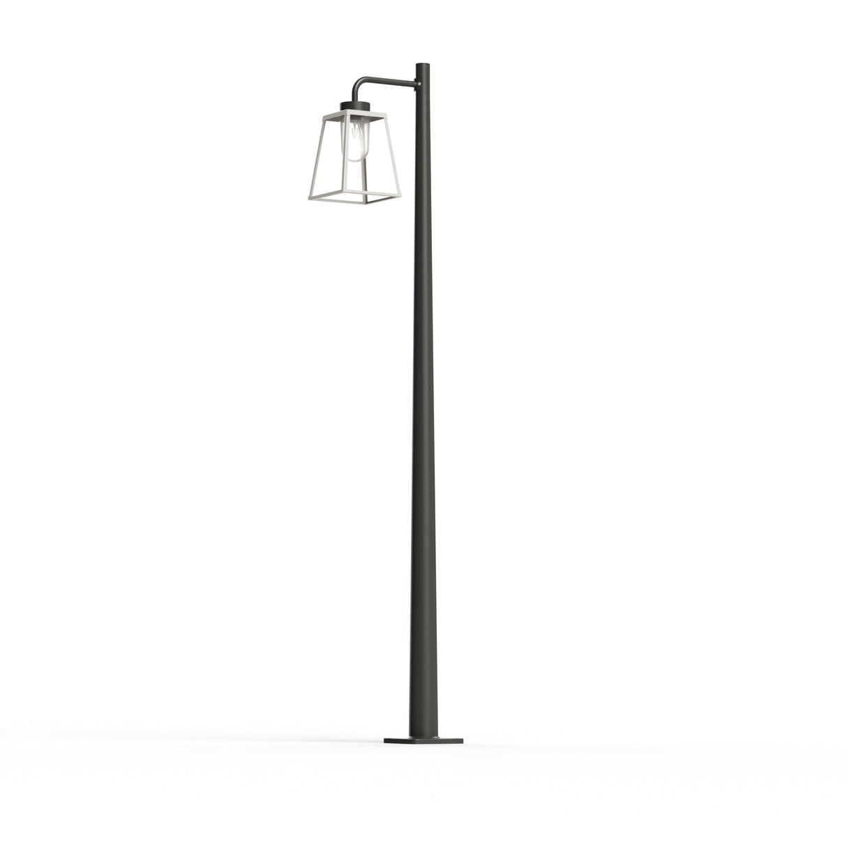 Lampadaire Lampiok 2 N°4 diffuseur clair Blanc pur 101 - Gris noir 107 178011101