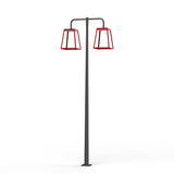 Lampadaire Lampiok 4 N°5 LED 35w 2700°k PMMA satiné Gris 107 - Rouge tomate 110 175239110