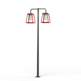 Lampadaire Lampiok 4 N°6 LED 35w 3000°k tube PMMA Gris noir 107 - Rouge 110 175231110