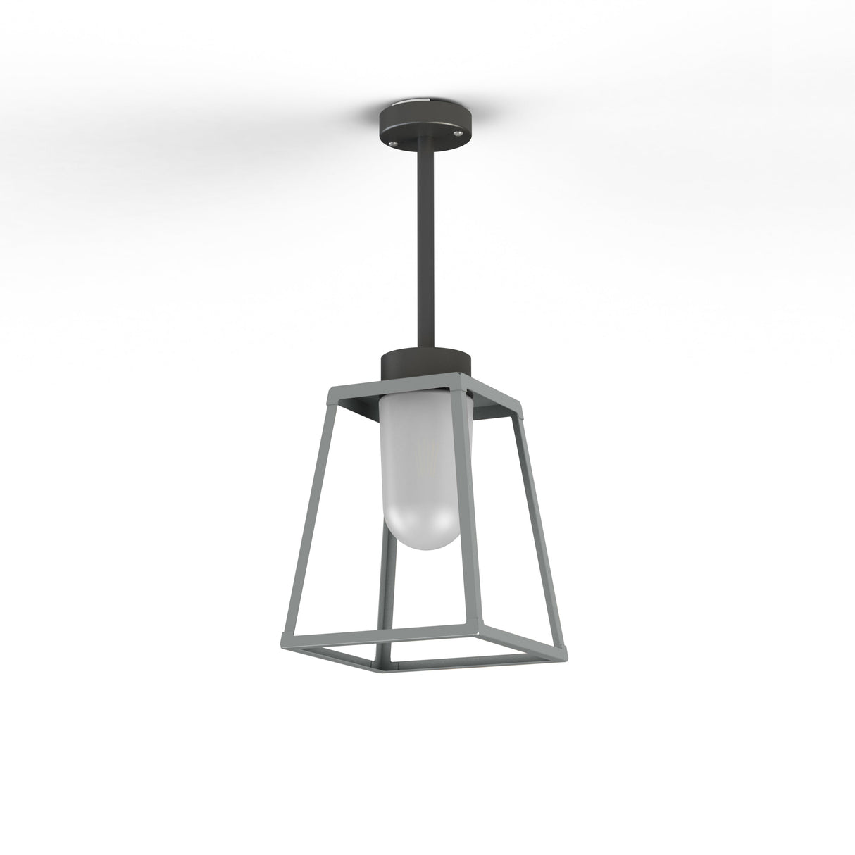 Suspension Lampiok 1 N°2 opale Gris soie 105 131004105